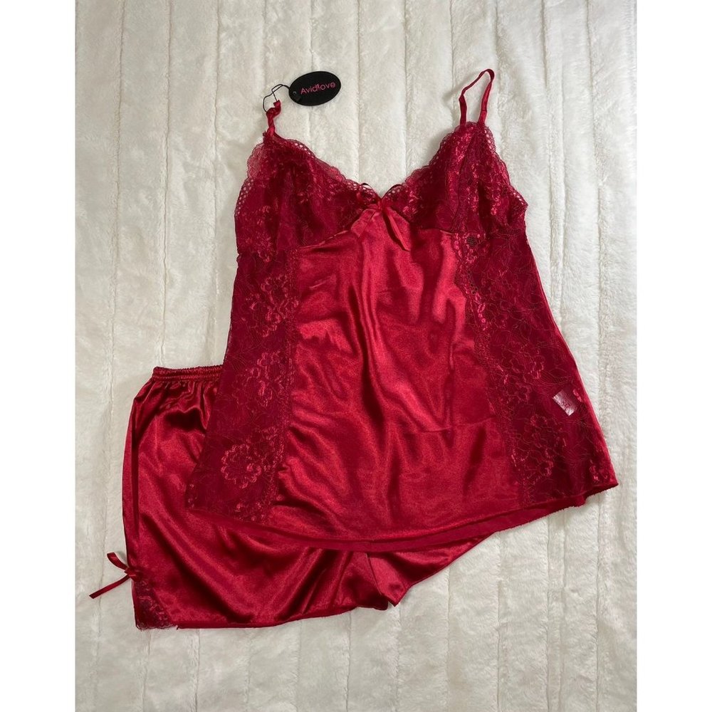 XL Red Lingerie Set